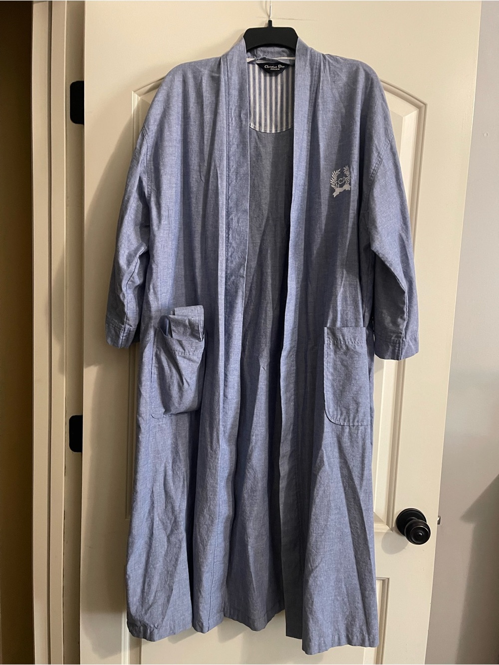 Men’s Christian Dior Blue Bath Robe